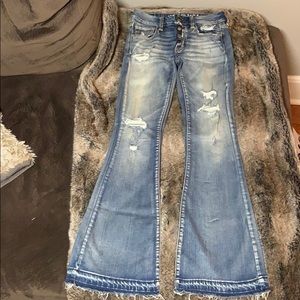 Faded ripped American Eagle jeans